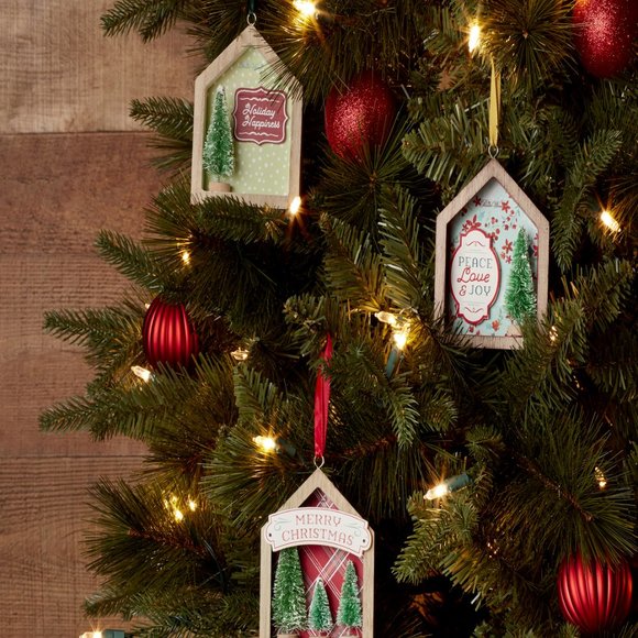 The Pioneer Woman House Shadowbox 3-Piece Ornament Bundle - Picture 2 of 5